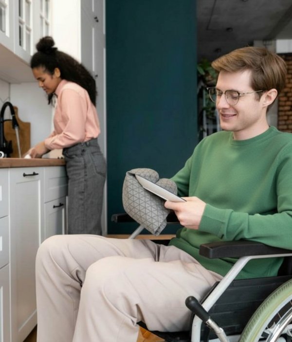 Helping with the dishes.